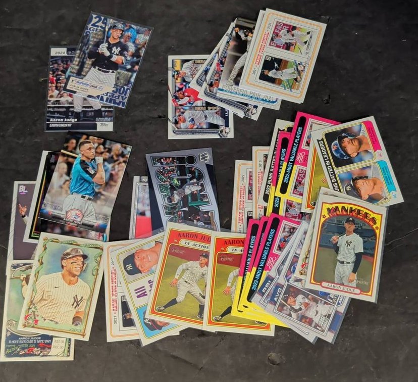Aaron Judge Baseball Card Collection Assortment