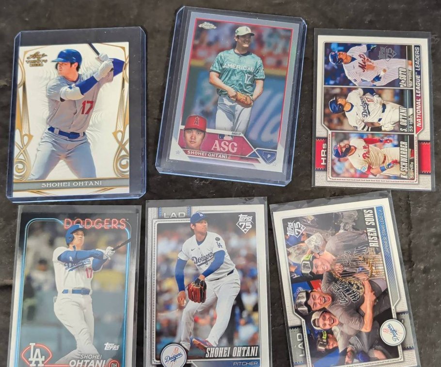 Shohei Ohtani Baseball Card Assortment