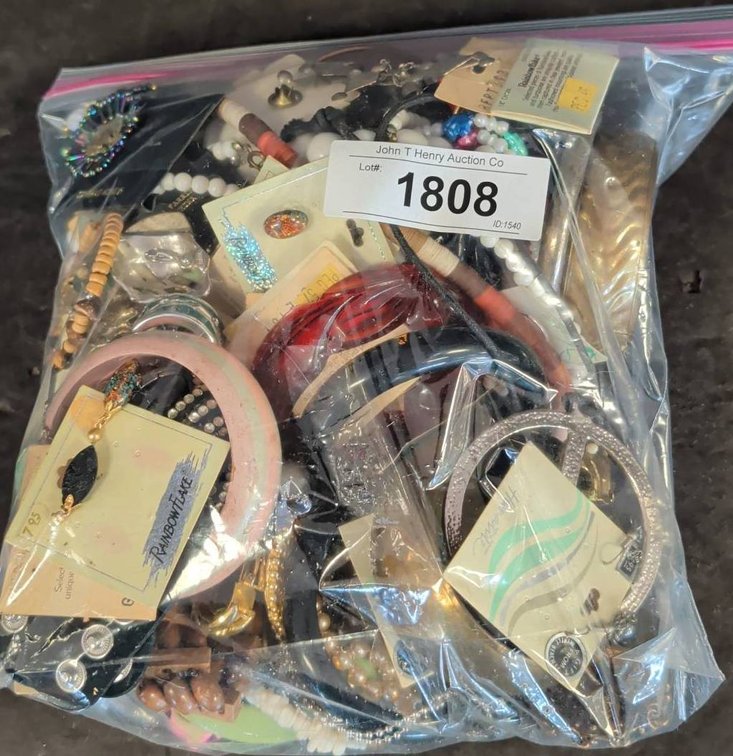 Costume Jewelry Lot Bracelets Earrings Beads