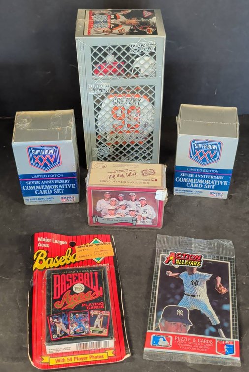 Sports Card Lot With Commemorative Sets