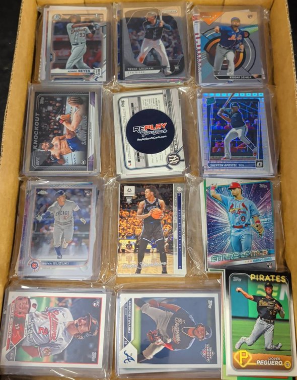 Sports Trading Card Lot With Sleeved Cards