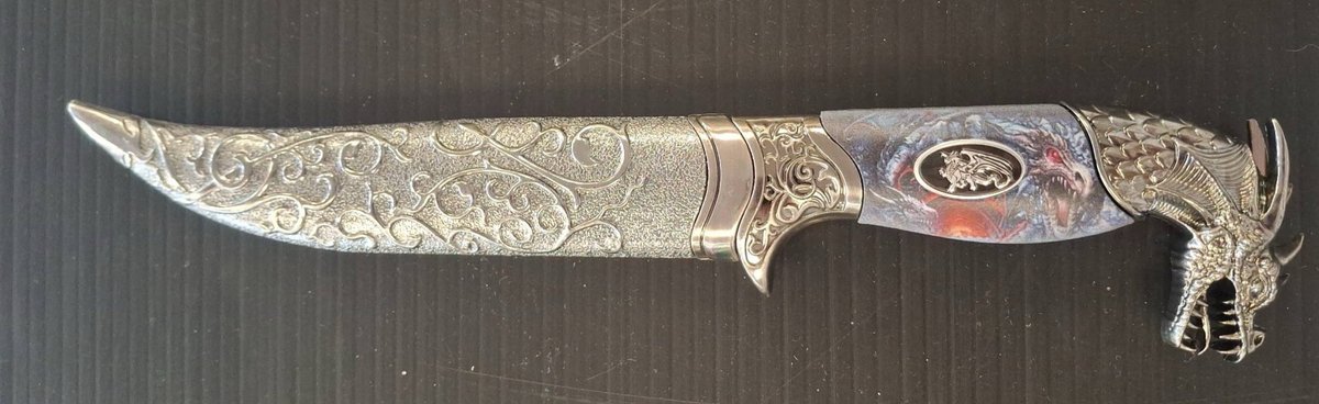 Decorative Dragon Dagger with Ornate Sheath