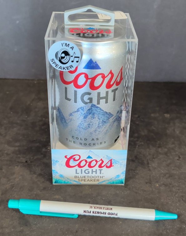 Coors Light Bluetooth Can Speaker In Box
