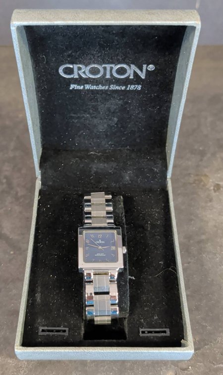 Croton Stainless Steel Quartz Watch in Box