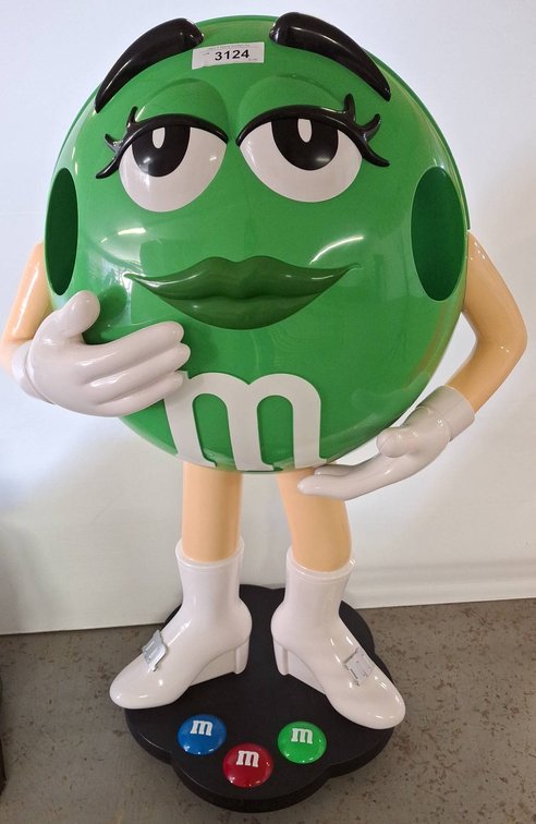 M&M's Green Character Store Display, 38 Inch Tall