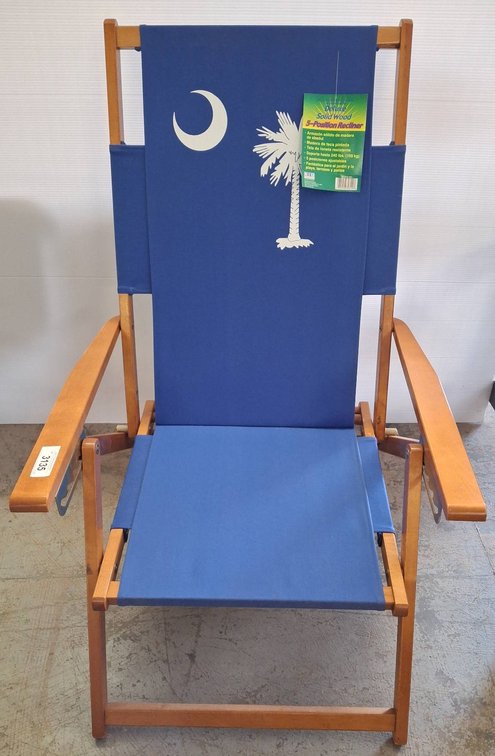 Dowels Solid Wood 5-Position Recliner Chair