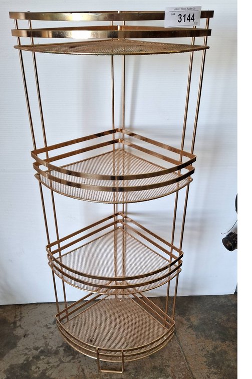 Metal Corner Shelf Unit With 3 Tiers, 13x10x32