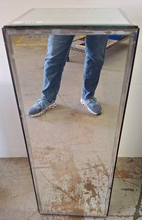 Glass Display Pedestal Table 12x12x31 Inches