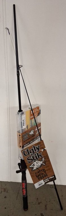 Ugly Stik Fishing Rod With Tackle Box Set