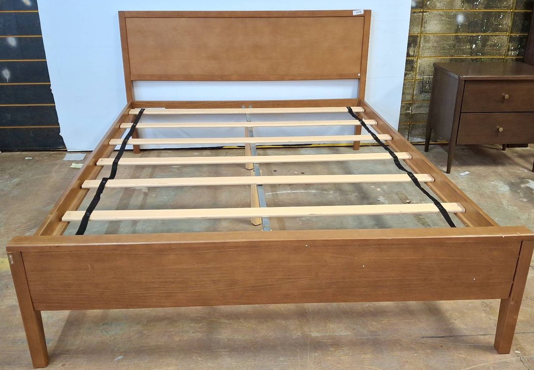 Wood Queen Size Bed Frame with Slats