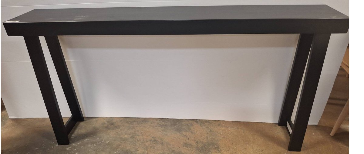 Black Console Table 66x12x32