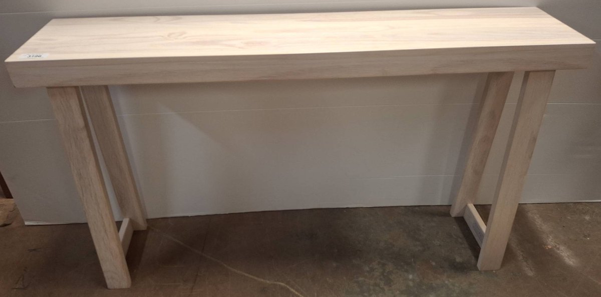 Unfinished Wood Sofa Table 56x12x32 Inches
