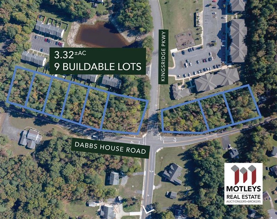 Public Auction | Countdown to Closing Event | 3.32± AC | 9 Buildable Residential Lots Sold in the Entirety | Dabbs House Rd & Kingsridge Pkwy | Henrico, VA | 23223 | Sale 1 of 2 | Online Only
