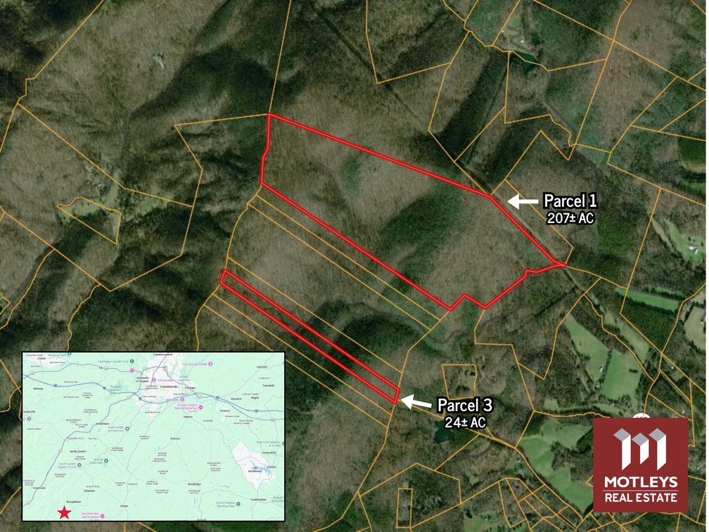 UNDER CONTRACT! | 231± Total AC in 2 Tracts | Close to Charlottesville | Hunter's Paradise with Abundancy of Deer, Bear and Turkey | Appleberry Farm in Albemarle County, VA