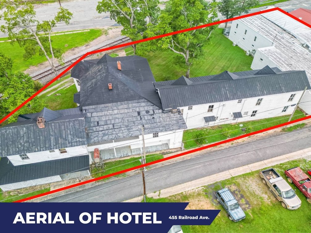 Image for Public Auction | Keysville, VA | 2 Properties | Historic “Charlotte Hotel” & Income-Producing Storefront | Total of 14,296± SF | Rehab Tax Credits | Sold Due to Owner Relocation | Sold Together or Separately | 439 & 455 Railroad Ave | 23947