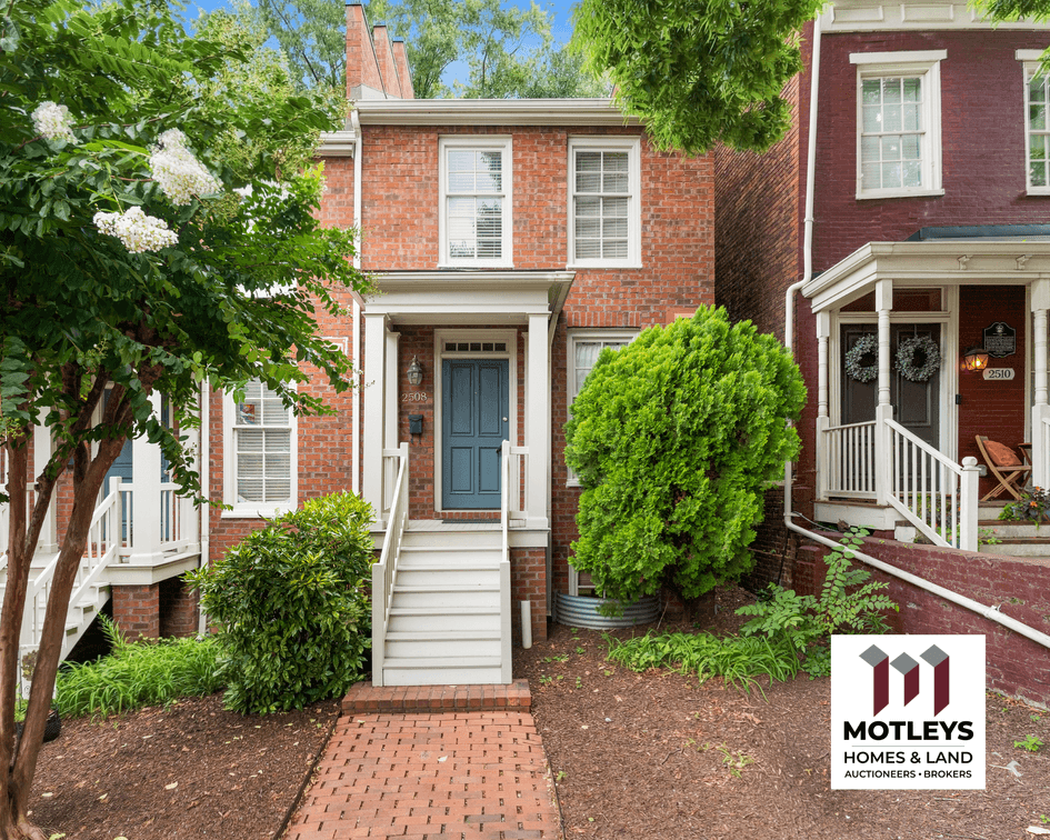 For Sale | Richmond, VA | 3 BR/2.5 BA Townhouse in Historic Church Hill | Finished Basement, Off-Street Parking, Fenced Yard & Wood-Burning Fireplace | Minutes to MCV & Downtown | 2508 E. Franklin Street | 23223