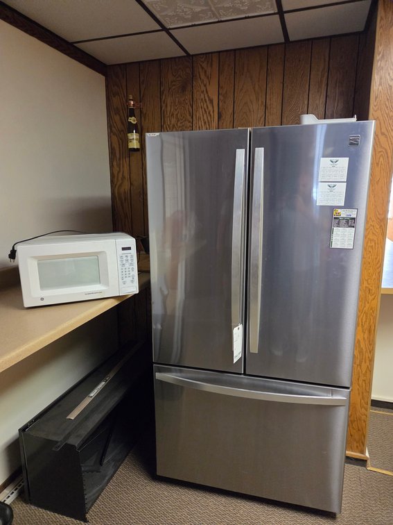REFRIGERATOR, KENMORE, W/ MICROWAVE