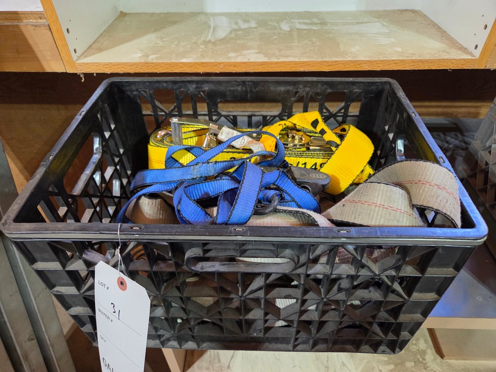 GROUP OF VARIOUS RATCHET STRAPS