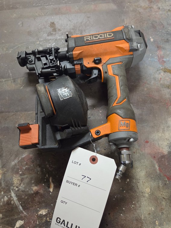 PNEUMATIC COIL NAILER, RIDGID