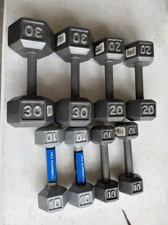 Hex Dumbbell Set