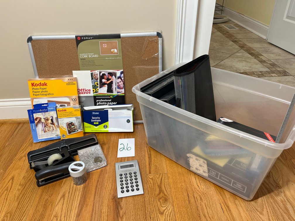 Assortment of Office Material & Photo Paper