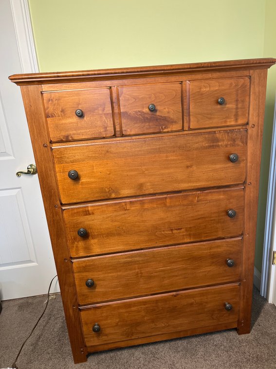Webb brand dresser and end table