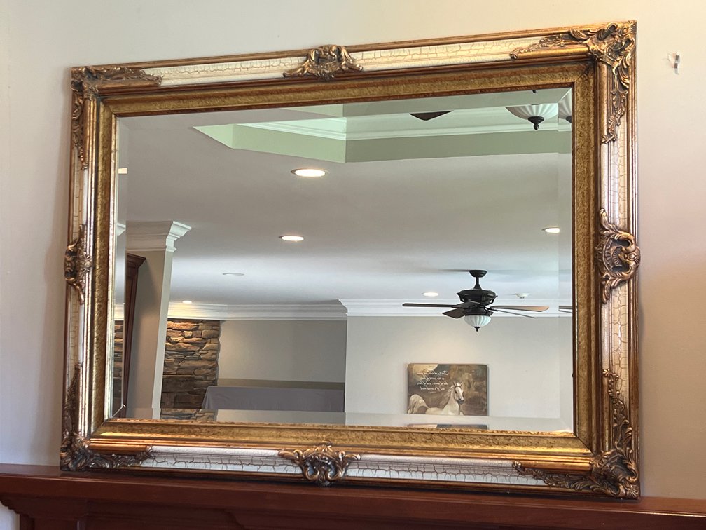 Large Gold Gilt Mirror