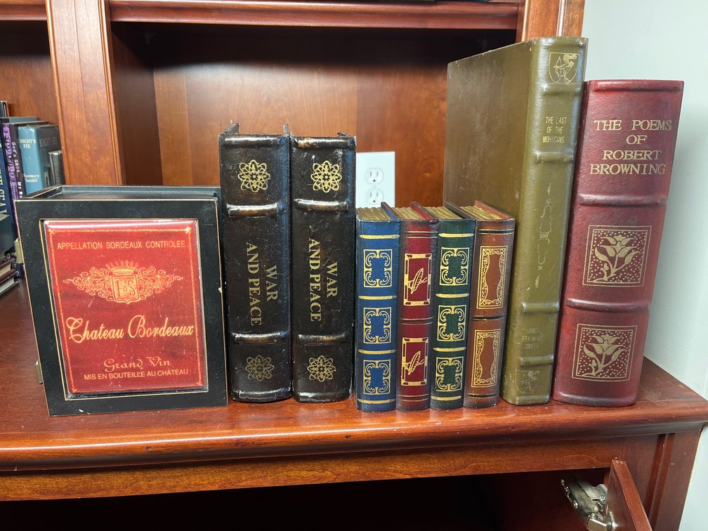 Assortment of False Book Storage Boxes