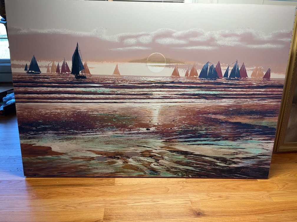 Sail Boat Canvass Painting