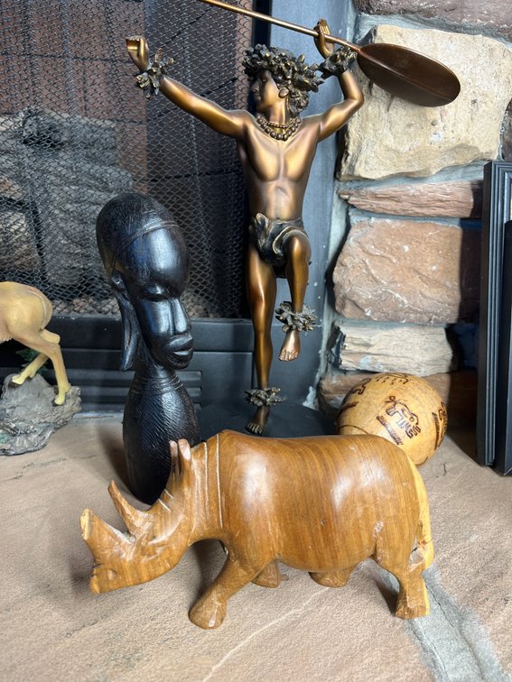 Hoe Wa’a Statue / Tribal decor