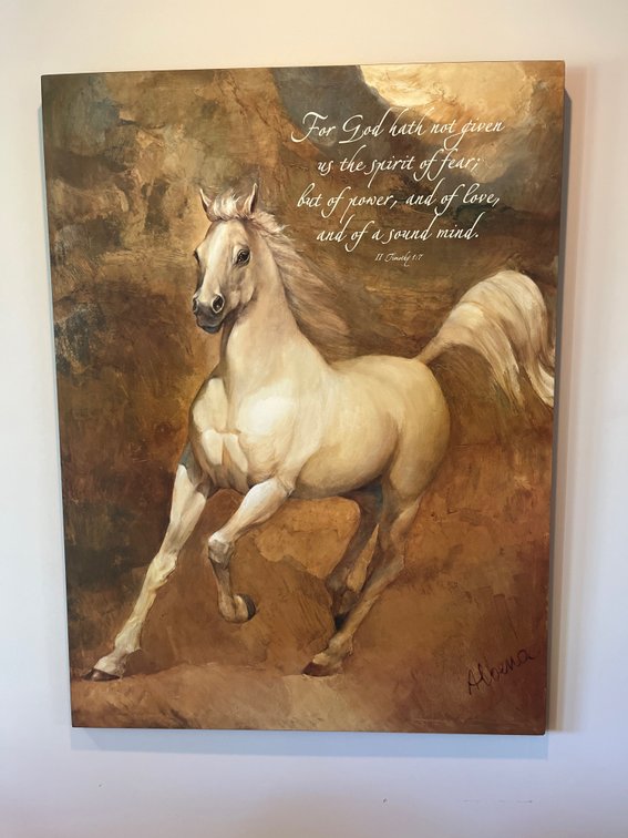 Wooden Horse Painting