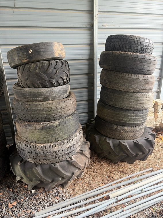 Assorted Sizes of Tires