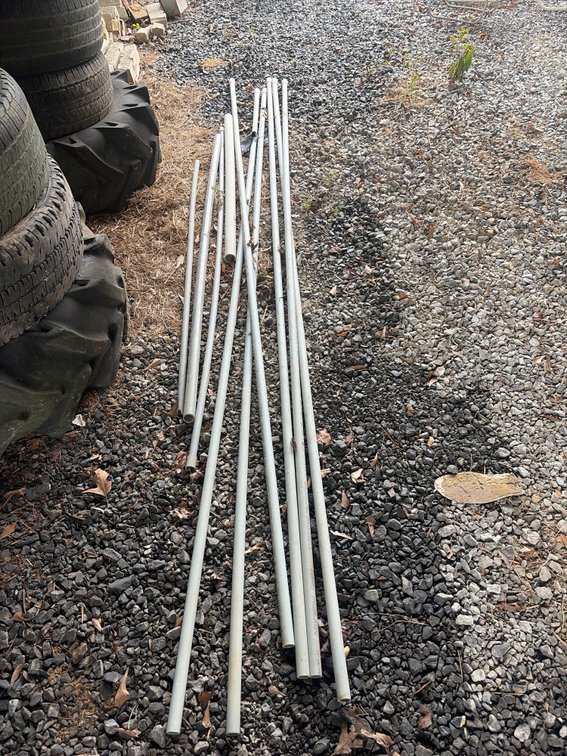 Assorted Sizes of PVC Conduit