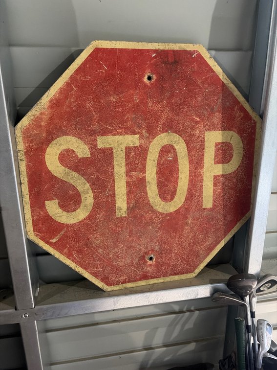 Stop Sign and Wonder Washer