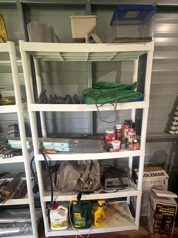 Entire Shelf of Garage Items