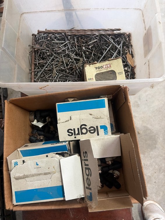 Boxes of Fittings and Nails