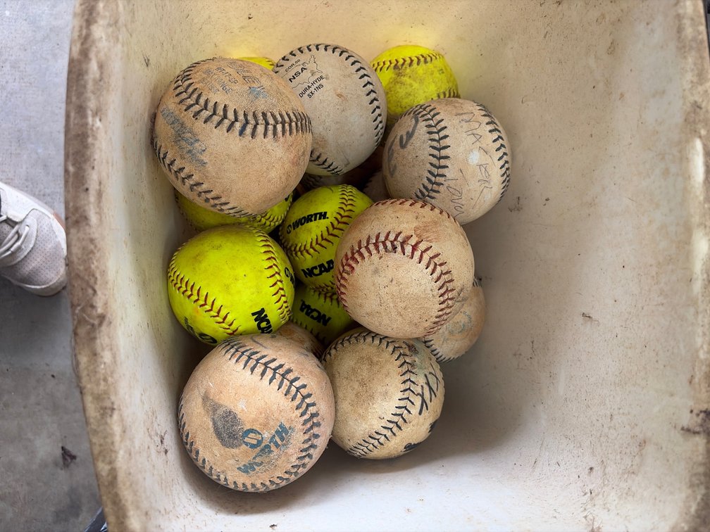 Large Quantity of Softballs