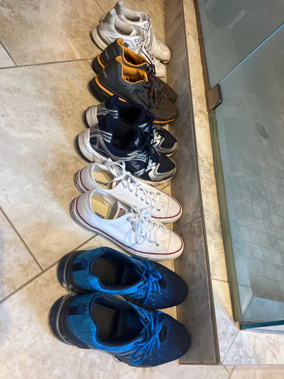 5 Pairs of Tennis Shoes