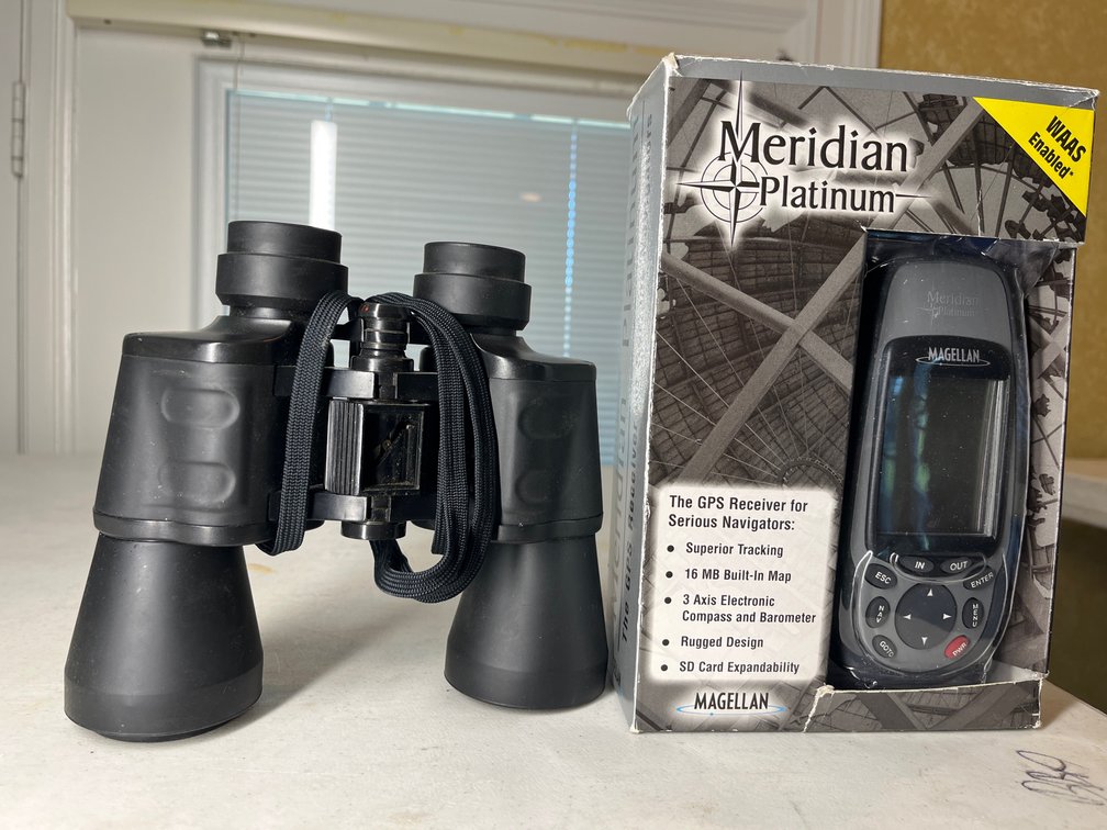 Simmons Binoculars & Meridian GPS