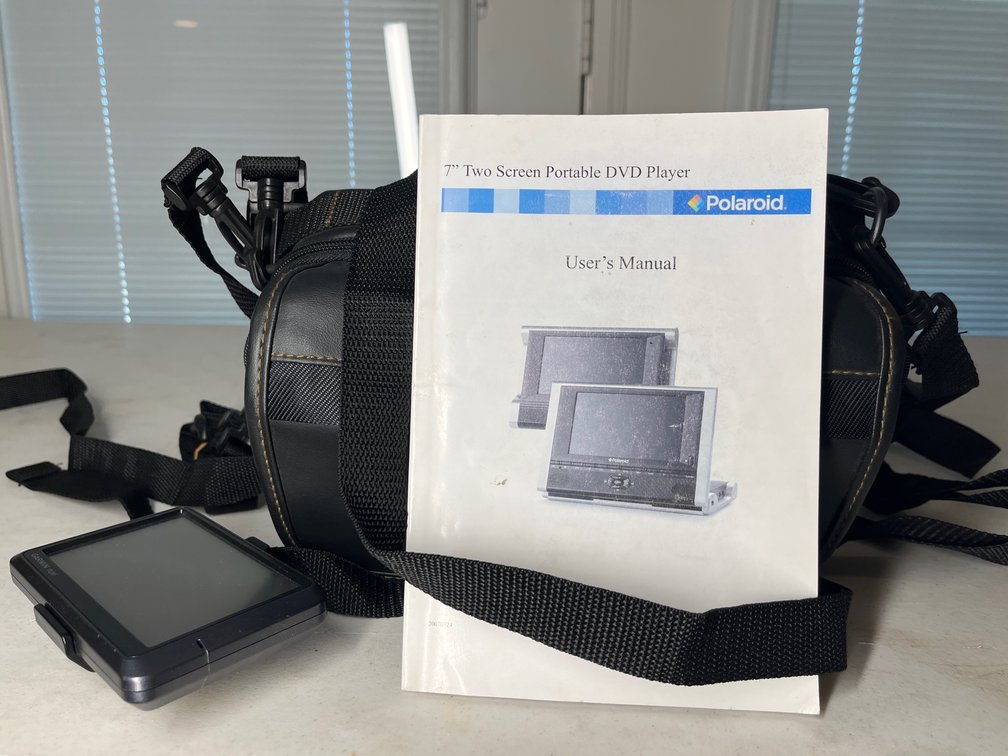 2 Polaroid Portable DVD Players  and Garmin