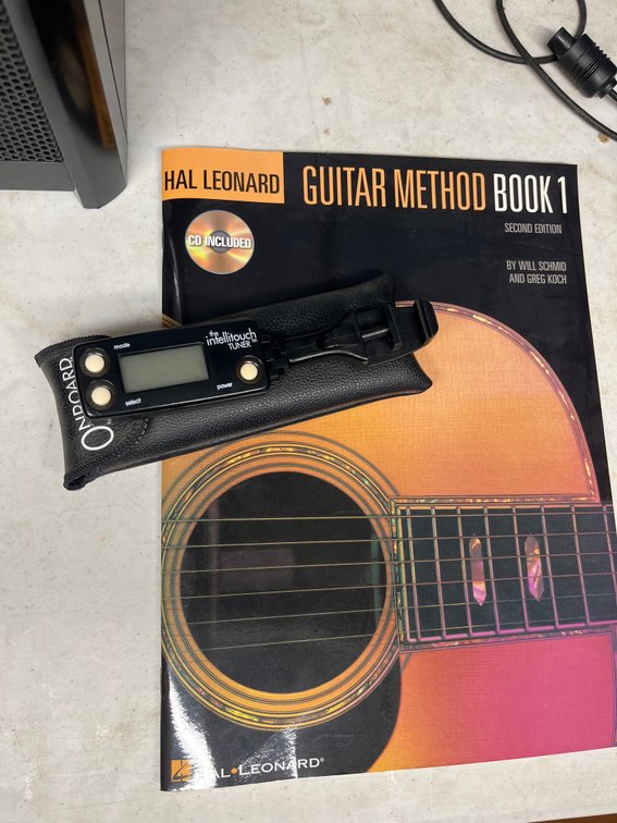 Guitar Book and Tuner