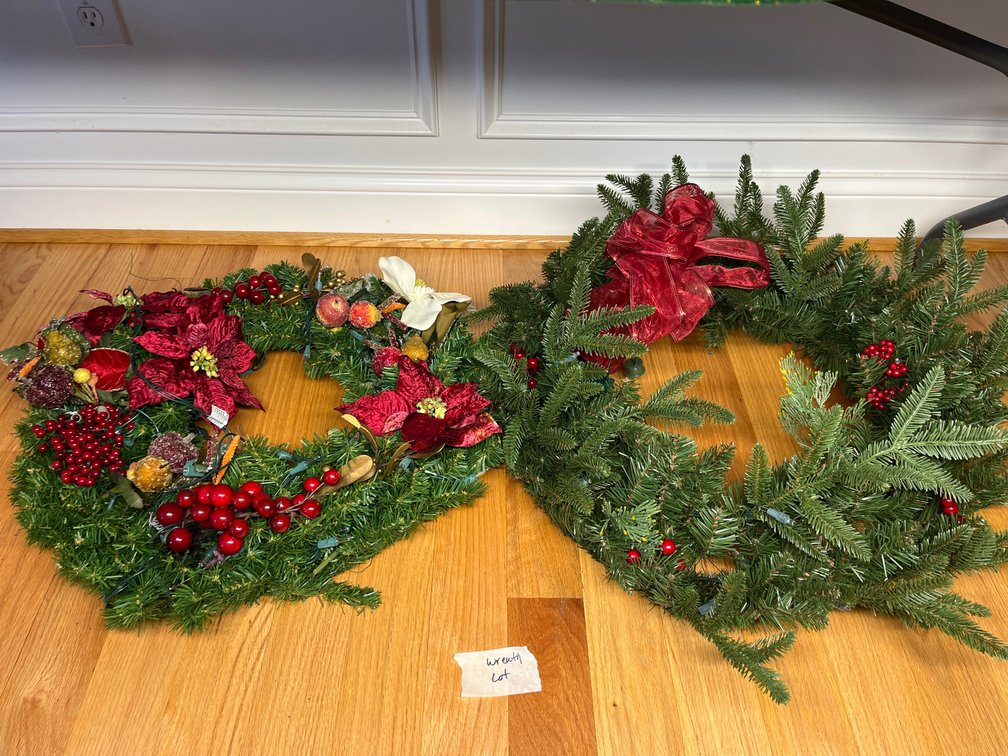 Two Christmas Wreaths
