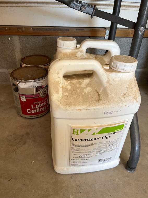 Herbicide and Latex Paint
