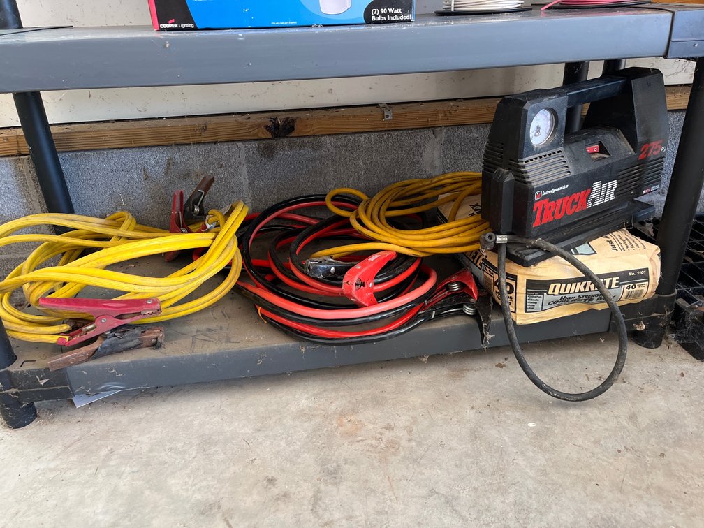 Jumper Cables & Mini Compressor