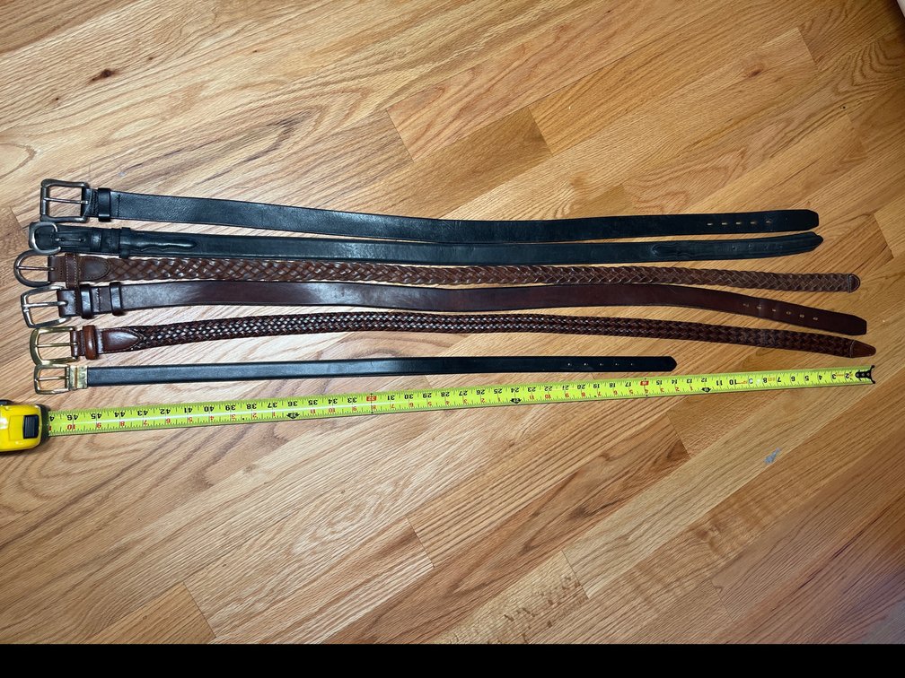 6 Leather Belts