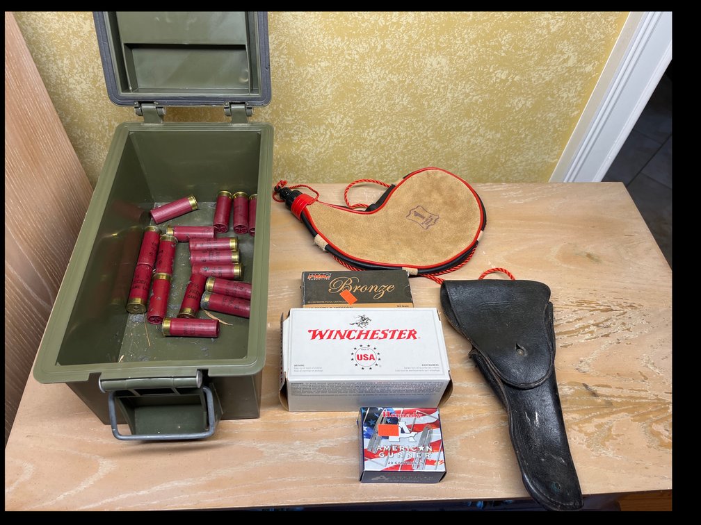 Plastic Ammo Can/ Bullets/ Holster