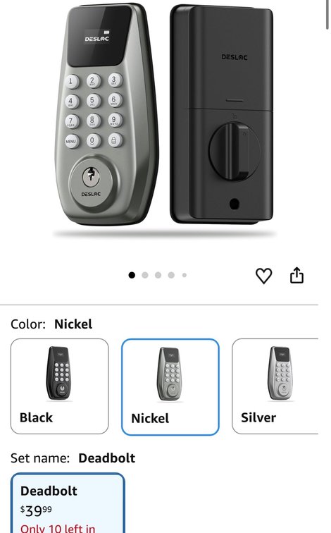 DESLOC C100 Keypad Digital Deadbolt - Est. Retail $39.99