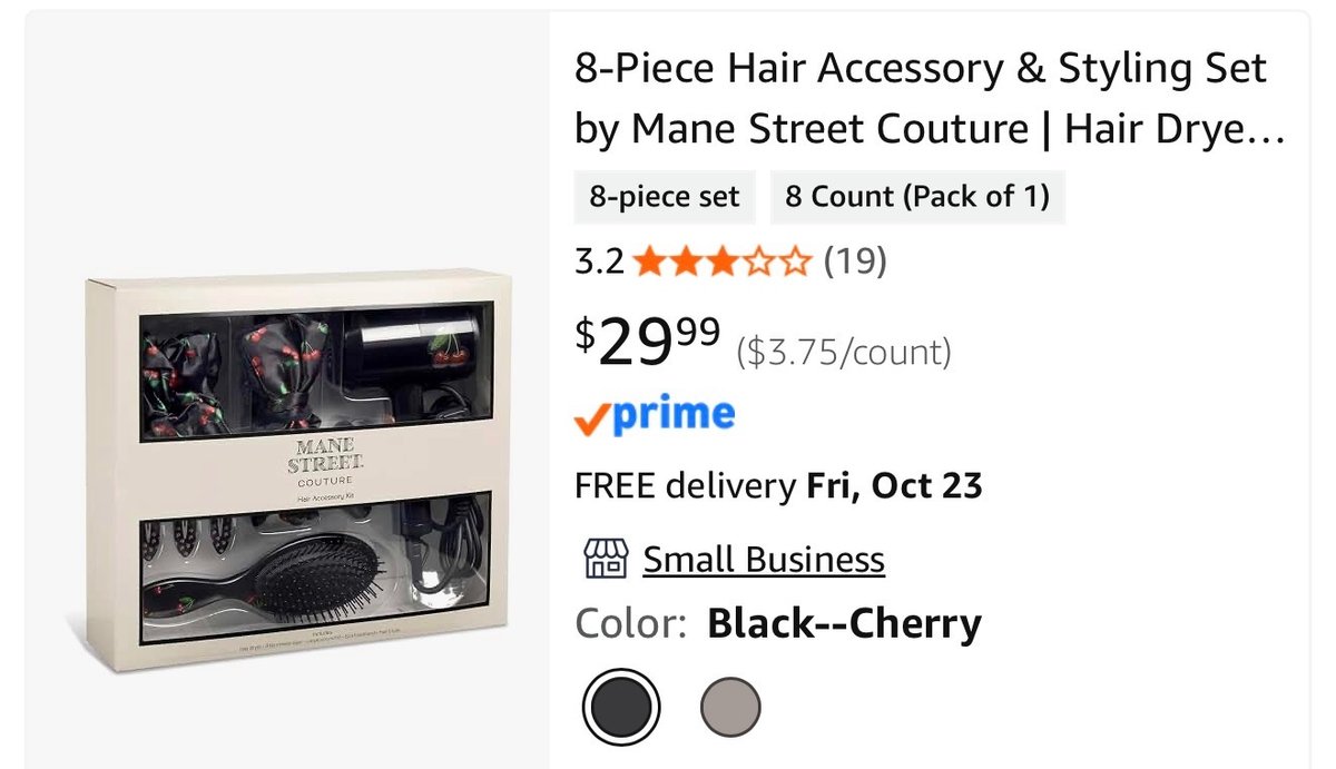 Mane Street Couture 8-Piece Hair Styling Set - Est. Retail $30
