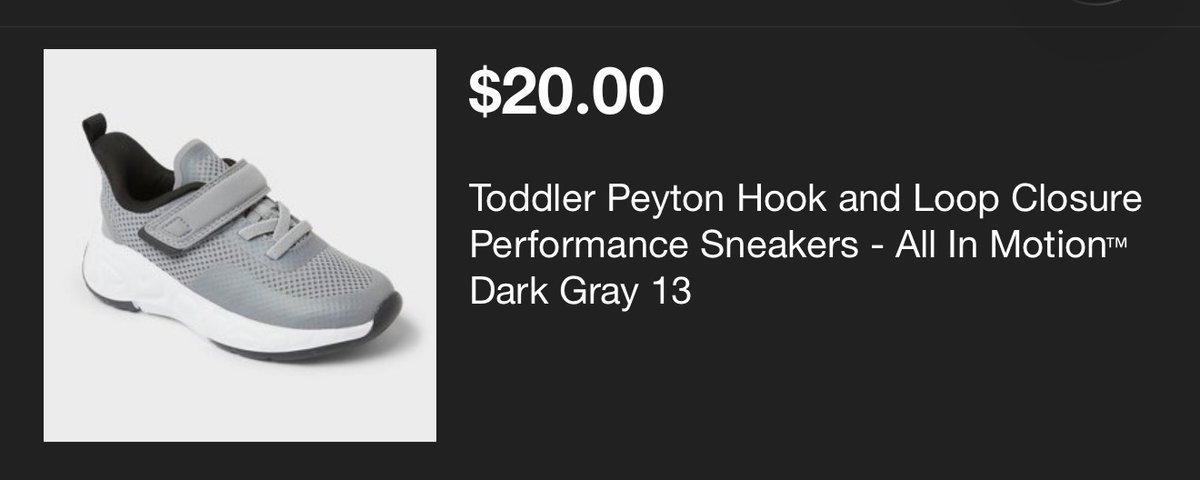 All in Motion Toddler Peyton Sneakers Size 13- Est. Retail $20