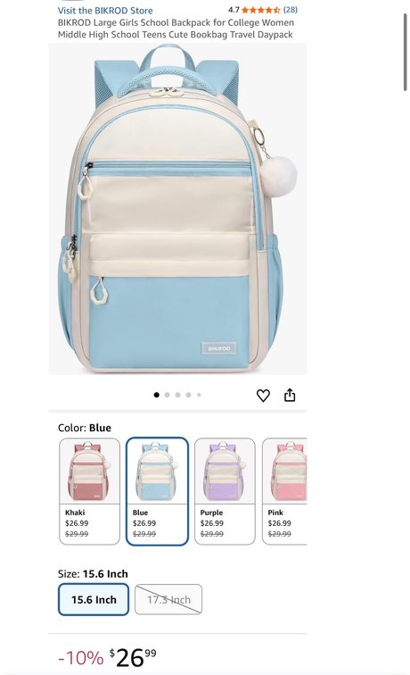 BIKROD 15.6 in Backpack- Est. Retail $30